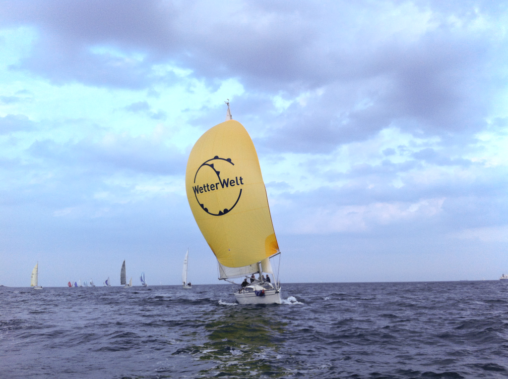 Segelboot mit WetterWelt Segel
